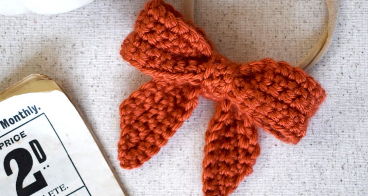 Classic Sailor Hair Bow Free Crochet Pattern