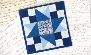 Fabric Quilt Block Card with Cricut
