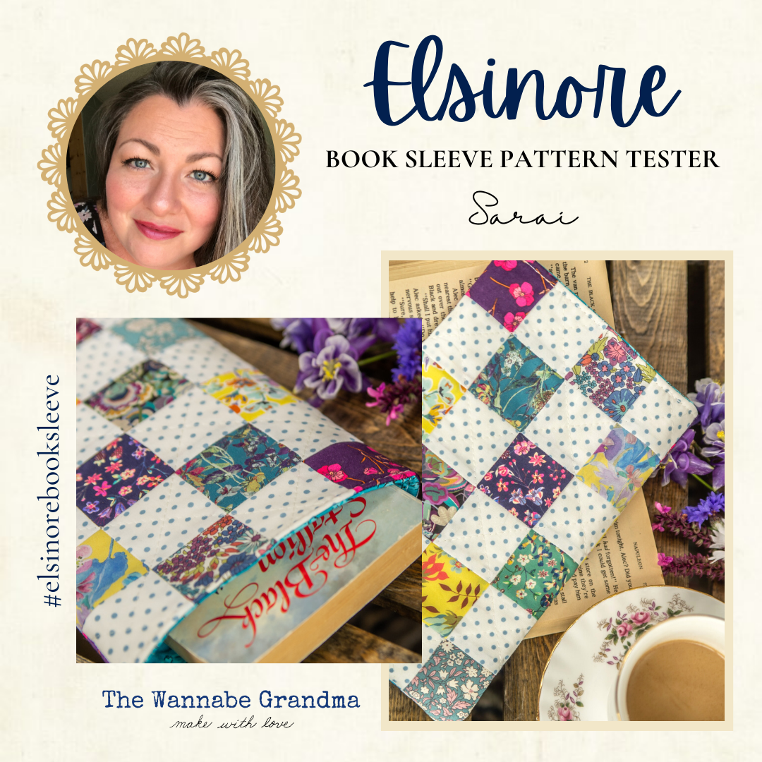 Elsinore Book Sleeve Free Quilting Pattern The Wannabe Grandma